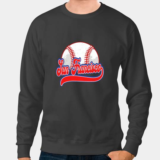 Baseball Gift vintages San Francisco Cityscape Baseball Lover Men Women Kid 2 Sweatshirts