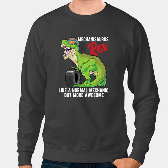 Dinosaur Dino Dino Funny Horse Mechanisaurus Rex Mechanic Dinosaur T Rex Horsepower Torque Sweatshirts