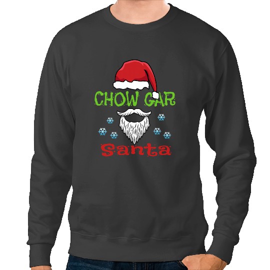 Funny Chow Gar Kung Fu Lazy Christmas Costume Chow Gar Santa Sweatshirts