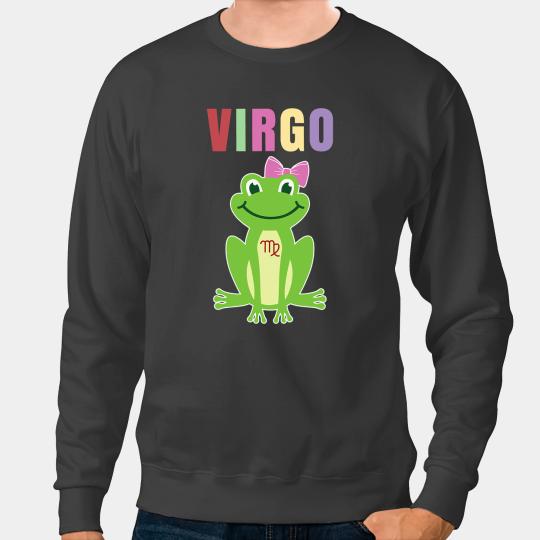 Frog Gift Funny Virgo Zodiac Sign Frog Cottagecore Aesthetic Astrology 8 Sweatshirts
