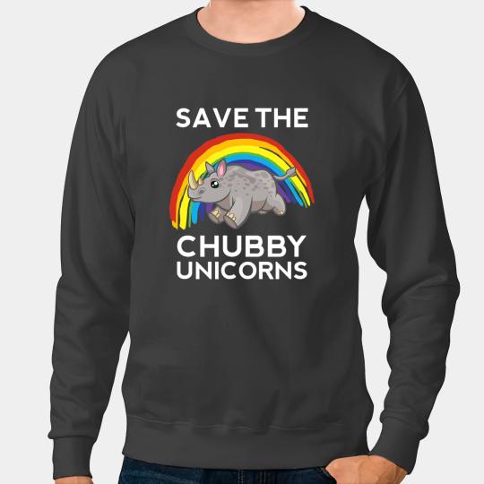 Rhino Gift Save the Chubby Unicorns Retro Rhino Animal Pet Rhinoceros Sweatshirts