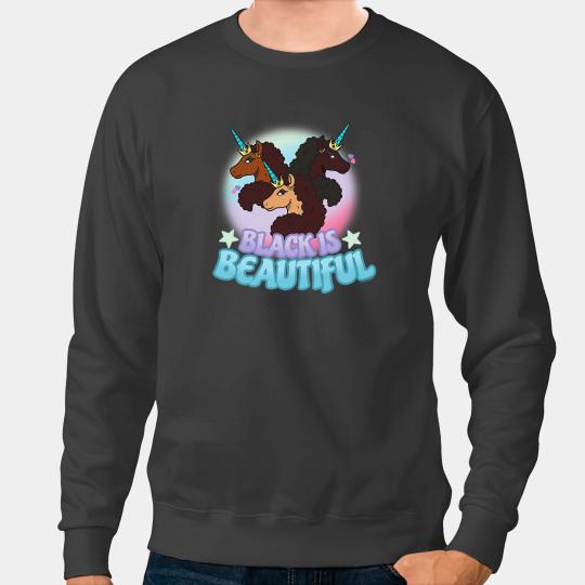 Unicorns Afro Unicorns Black Is Beautiful V2 Sweatshirts