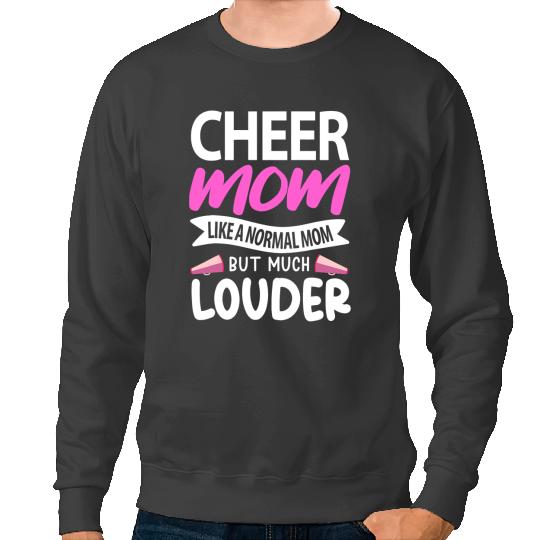 Cheerleader Gift Cheer Mom Like A Normal Mom But Much Louder Sweatshirts
