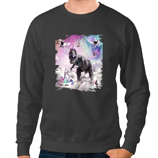 Dinosaur Dino Unicorns Rainbow Dinosaur Unicorn Sweatshirts