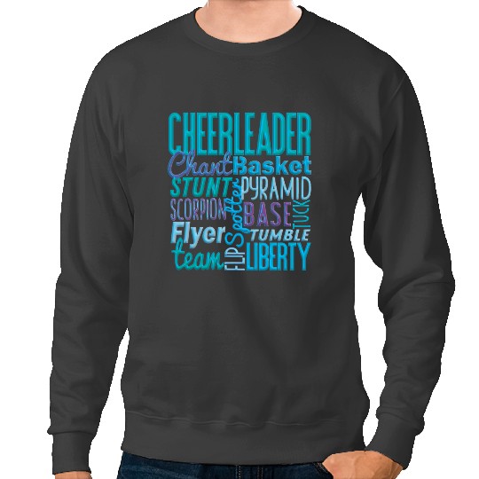 Cheerleader Gift Gift Blue Cheer Moves Cheerleading Coach Sweatshirts