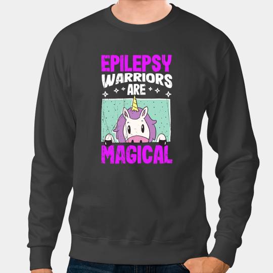 Unicorns Epilepsy Warriors are magical Unicorns Seizures Warrior Mom 3 Sweatshirts