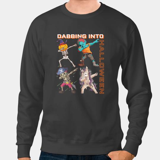 Unicorns Funny Dabbings Halloween Skeletons Zombie Unicorns Mummy Boys Sweatshirts