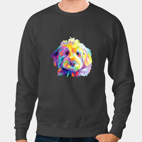 Dog Goldendoodle Gift Labradoodle Cockapoo Mom Colorful Pop Art Sweatshirts
