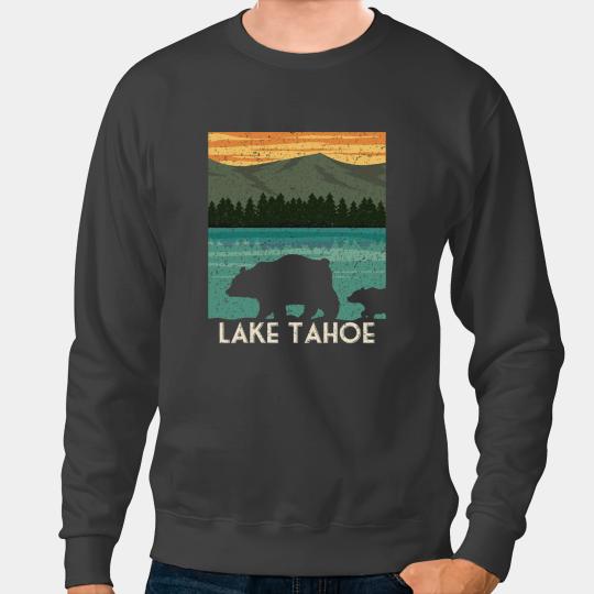 Funny Bear Lake Tahoe californias Nevada vintages Bear Camping Gift Lover Cute Bears Sweatshirts