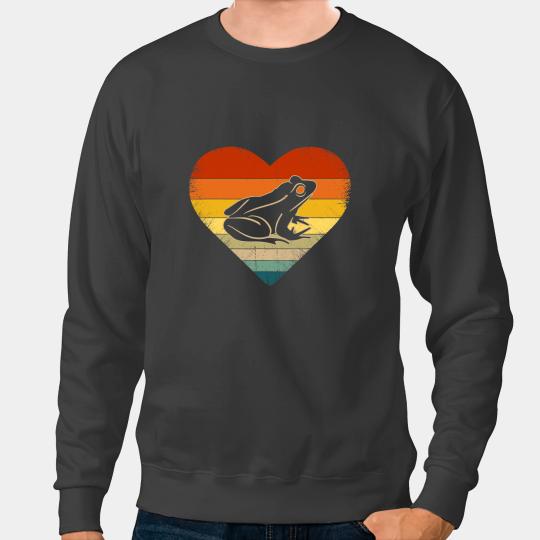 Frog Gift Themed Graphic for Men Women Funny Valentines Day Sweatshirts