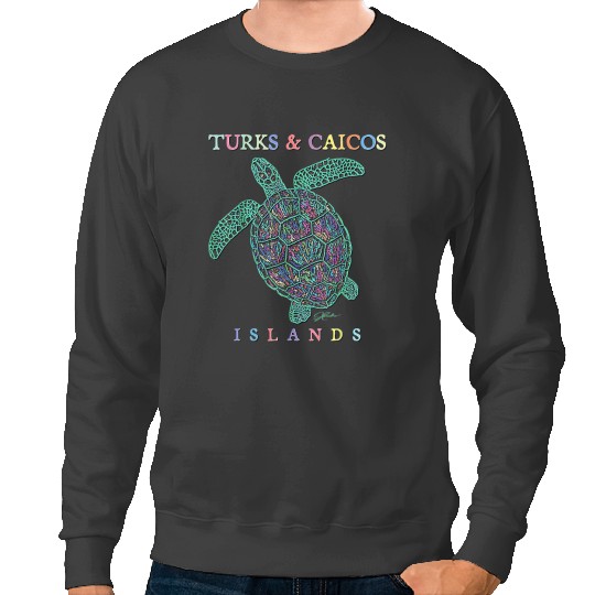 KV9 Turtle Turks Caicos Islands Sea Turtle 137 Sweatshirts