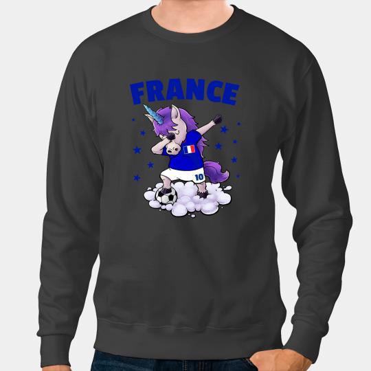 Unicorns France Soccer Dabbings Unicorns Soccer french Futbol Sweatshirts