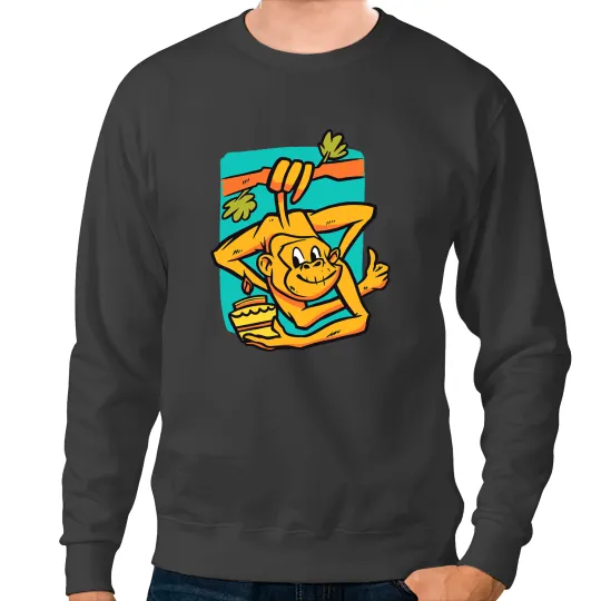 Monkey Lover Primate Zookeeper Funny Monkey 1 Sweatshirts
