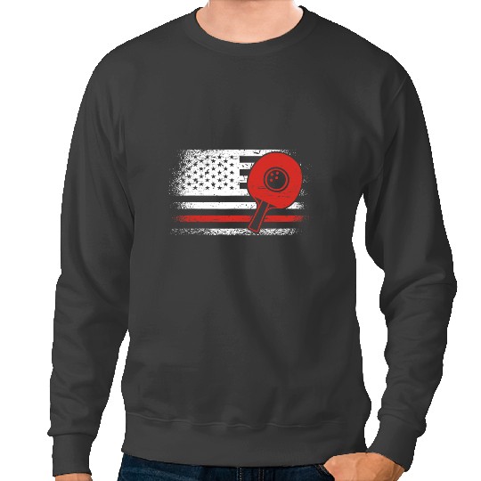 Table Tennis PP Usa Flag Table Tennis Team Ping Pong Sweatshirts