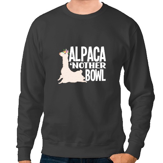 Lama Llama Womens Alpaca Nother Bowl Sweatshirts