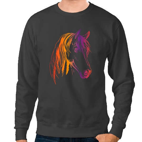 Funny Horse Lover Love Horses Equestrian Pony Mad Horse Sweatshirts