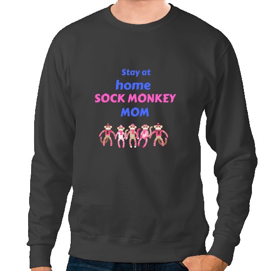 Monkey Lover Sock Monkey Mom Gift for Sock Monkey Fans Sweatshirts