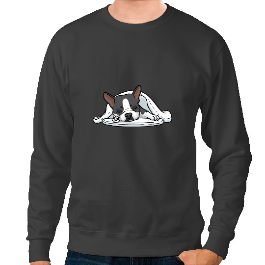 Dog Boston Terrier Official Sleeping Sweatshirts