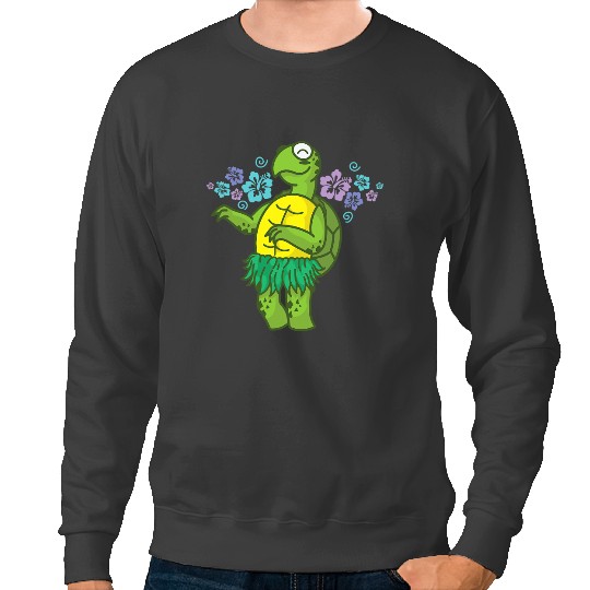 KV9 Turtle dancing with Skirt Reptile Water Sweatshirts