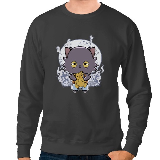 Wolves wolfs Cute Werewolfs wolfs And Teddy Bear Lycanthrop For Halloween Coyote Coyote Sweatshirts