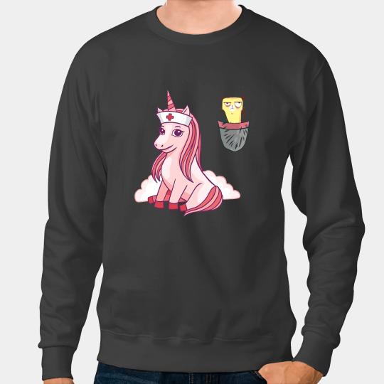 Unicorns Grumpy Pocket Cat Unicorns Meowgical nurses Caticorn Gift Pet Sweatshirts