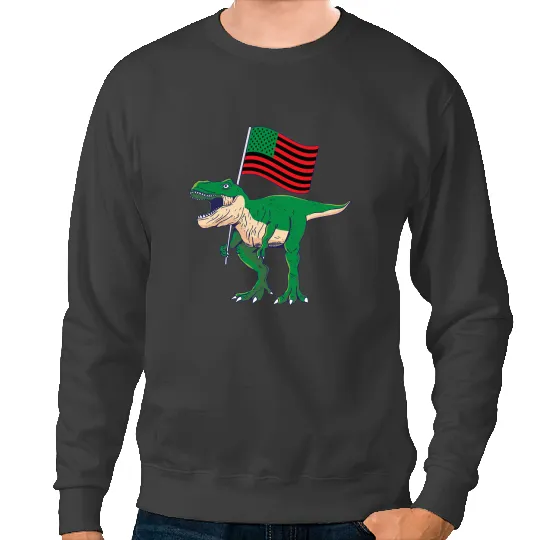 Dinosaur Dino Mexico Flag Dinosaur TRex Chicano Boyle Heights Women Kids Sweatshirts