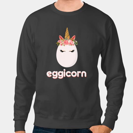 Unicorns Happy Easter Egg Hunt Eggicorn Mythical Beast Horn Sweatshirts