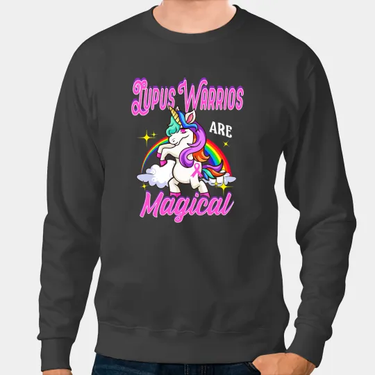 Unicorns Lupus Warrior Unbreakable Lupus Awareness Gift Sweatshirts