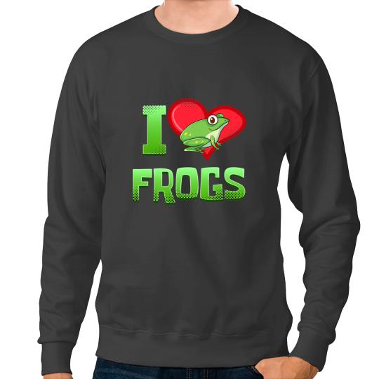 Frog Gift I Love Frogs 66 Sweatshirts