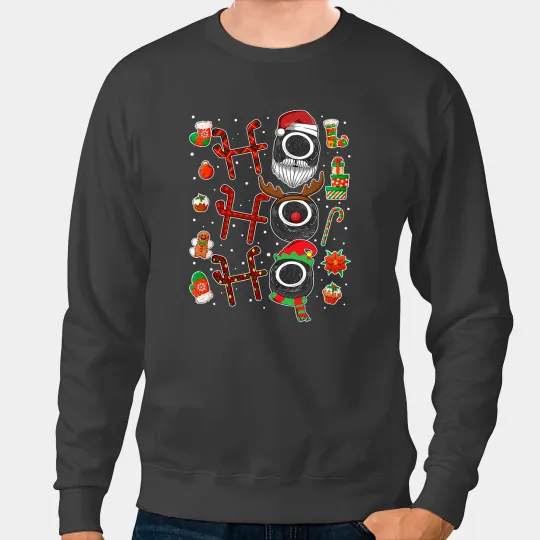 Hockey Gift Ho Ho Ho Ice Hockey Christmas Ice Hockey Player xmass Party Sweatshirts