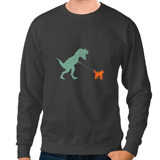 Dinosaur Dino Dino Goldendoodle Dinosaur 2vintages Tyrannosaurus Rex 2Goldendoodle Sweatshirts