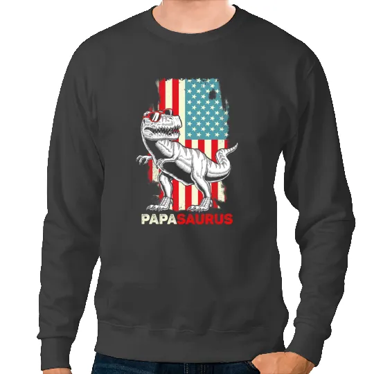 Dinosaur Dino Papasaurus Rex Dad Papa Dinosaur TRex Papa Saurus 6 Sweatshirts