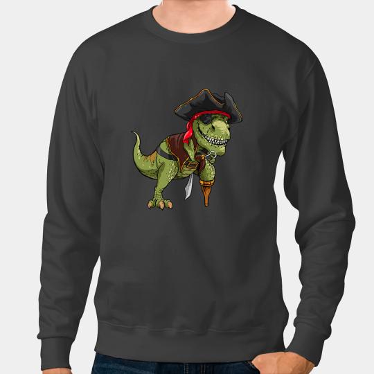 Dinosaur Dino Pirate Dinosaur T Rex Funny Tyrannosaurus Halloween Costume 31 Sweatshirts