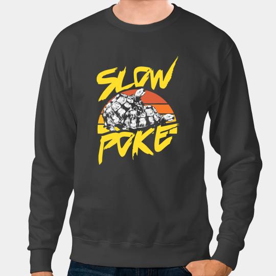 KV9 Turtle Funny Mens Graphic Tee Slow Poke Turtle vintages Slowpoke Sweatshirts