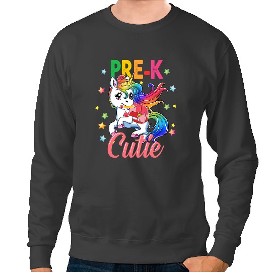 Unicorns PreK Cutie Unicorns Back To School Students Kids Sweatshirts
