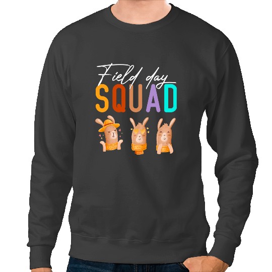 Lama Llama Funny Field day Squad Funny llama Field day squad Teachers Sweatshirts