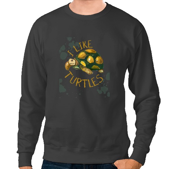 KV9 Turtle Lover Gift vintages I Like Turtles Turtles Sweatshirts