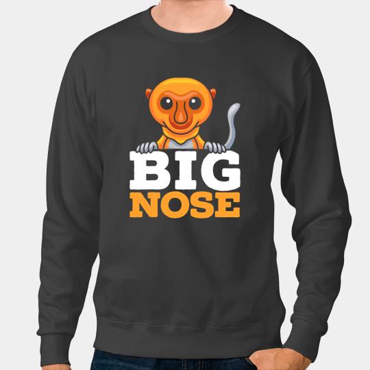 Monkey Lover Big Nose Proboscis Monkey Ape Wildlife Animal Zookeeper Sweatshirts