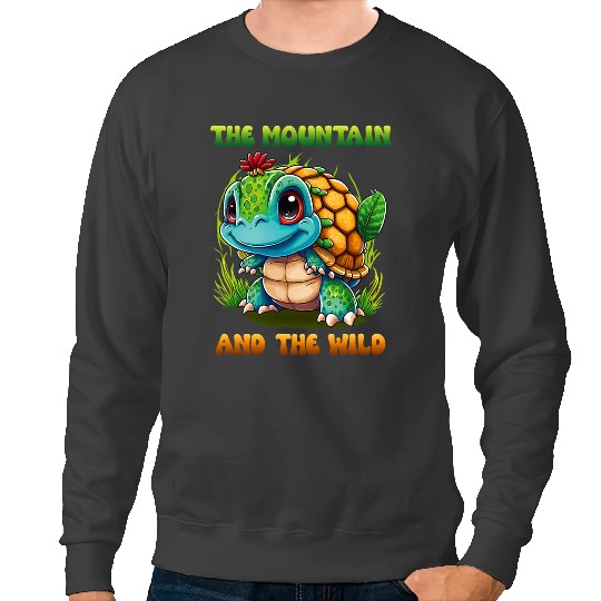 KV9 Turtle the mountains And The Willd Reptile Animal Turtle Sweatshirts
