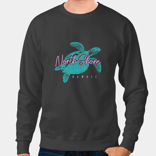 KV9 Turtle North Shore Hawaii Surf Hawaiian Sea Turtle Surfer Vintage Sweatshirts