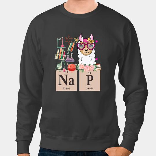 Lama Llama Chemistry Llama Animal Teacher Llama Alpaca Ladies Llama Sweatshirts
