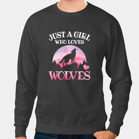 Wolves wolfs Just A Girl Who Loves Wolves Wildlife Animal Wilderness wolfs Coyote Coyote Sweatshirts