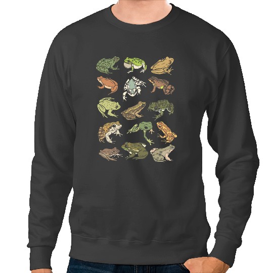 Frog Gift Frog vs Toad Grunge. Sweatshirts