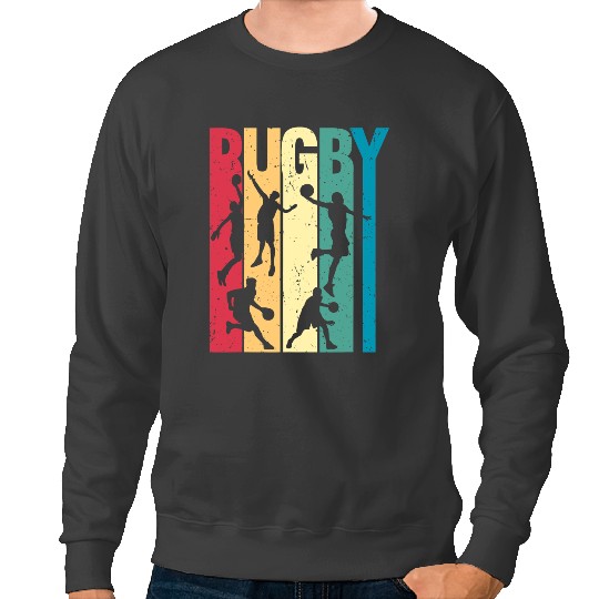 Rugby Gift Retro vintages Rugby Player Fan Rugby Football Sweatshirts
