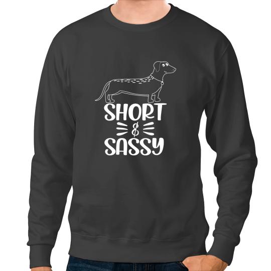 Short and Sassy Dachshund Gift for Dog Breed Foxhound Lovers 3 Sweatshirts