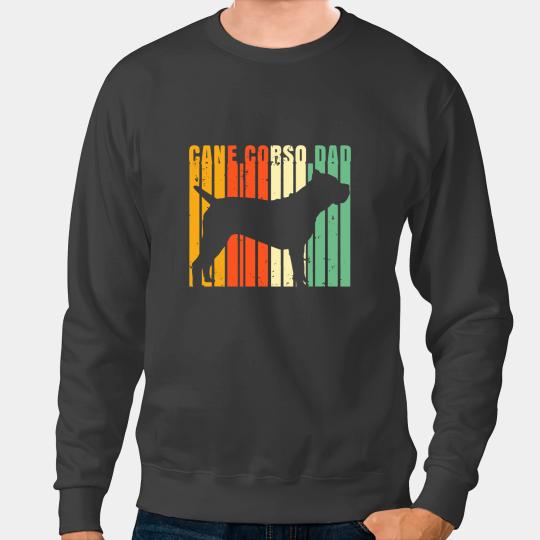 Retro Cane Corso Dad Cute Italian Mastiff Lover Dog Papa Sweatshirts