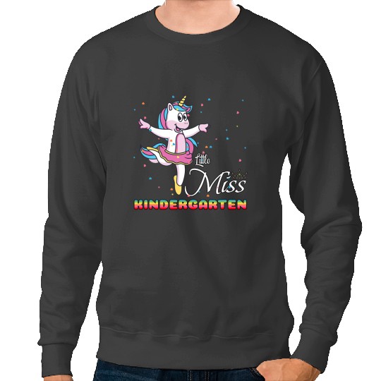 Unicorns Little Miss Kindergarten Back to School Girls Sweatshirts