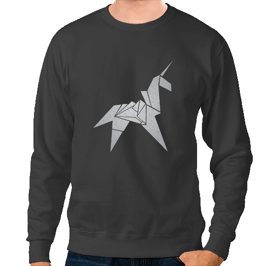 Unicorns Origami Sliver Inspired by Blade Runner Sweatshirts