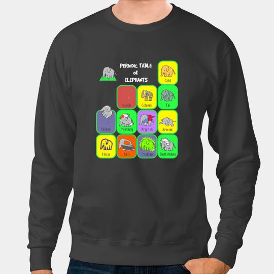 Elephants Lover Science Elephant Science Club Biology Teacher Biologist Sweatshirts