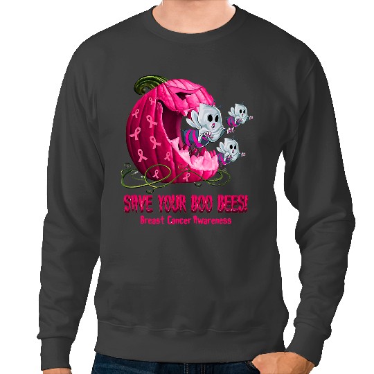 Bee Beekeeping Breast Cancer Awareness Boos Pumpkin Save Your Boo Bees Beekeeper Sweatshirts